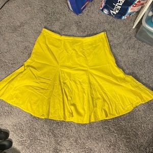 Bright yellow cotton skirt